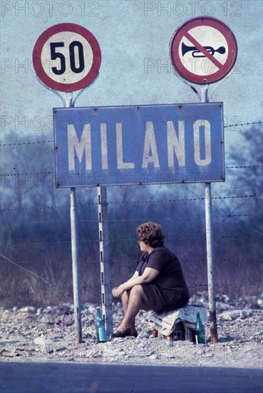 Prostitute, milan, 70's