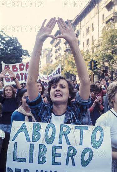 Femminist demonstration, 70's