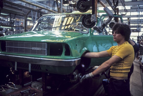 Innocenti factory lambrate, italy, 70's