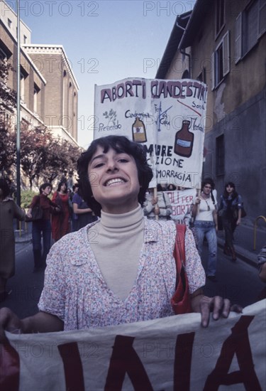 Femminist demonstration, 70's