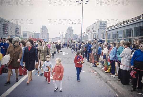 May day demonstration, east berlin, DDR, 70's