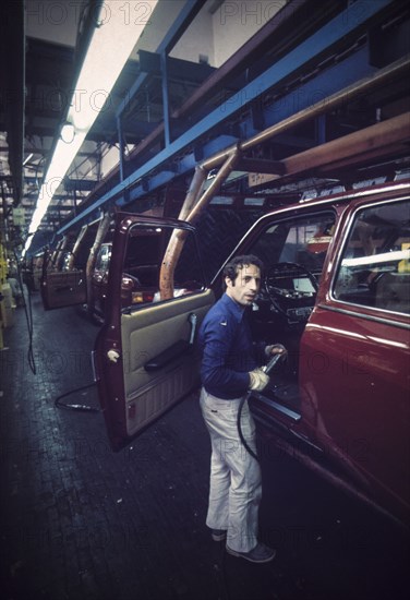 Fiat car industry, turin, 70's