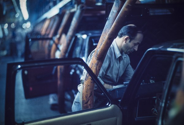 Fiat car industry, turin, 70's