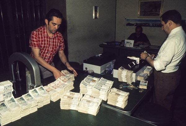 Inside bank, 70's