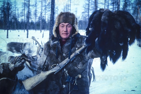 Ussr, siberia, evenki man