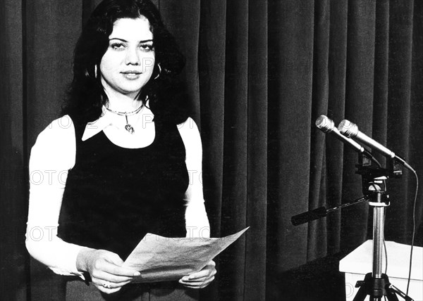 Rosanna santarelli speaker of telecavo color, 1976