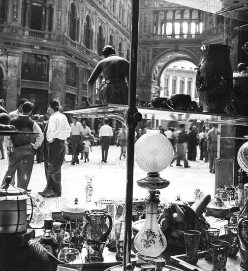 Umberto I gallery, naples, italy,  60's