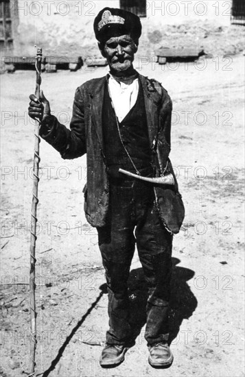 Sardinian town crier, 60's