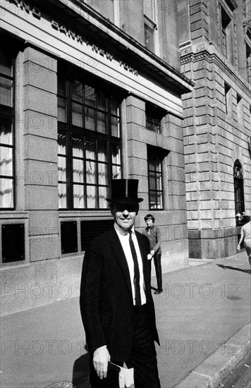 Businessman in the city, london, uk, 70's