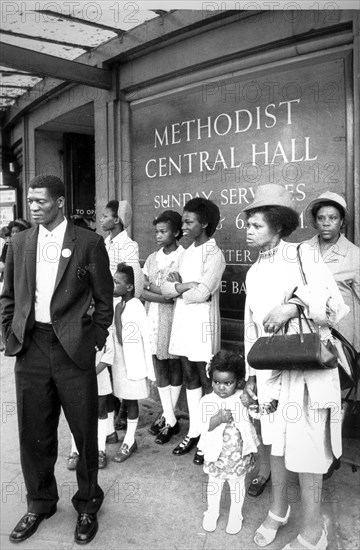 Adherents of the methodist moviment, london, uk, 70's