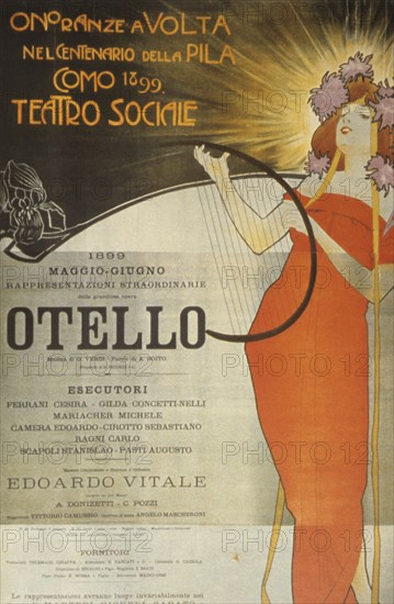 Otello, theatrical poster, 1899