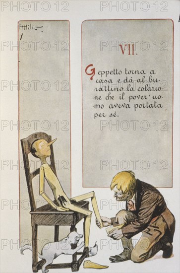 The Adventures of Pinocchio by Carlo Collodi illustrated by attilio mussino, 1919