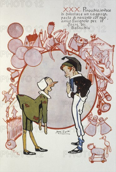 The Adventures of Pinocchio by Carlo Collodi illustrated by attilio mussino, 1919