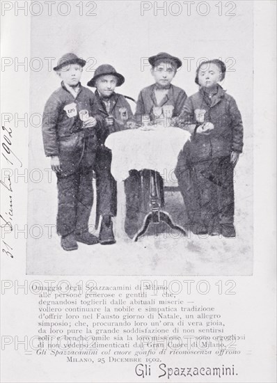 Little chimney sweepers, milano, 1902