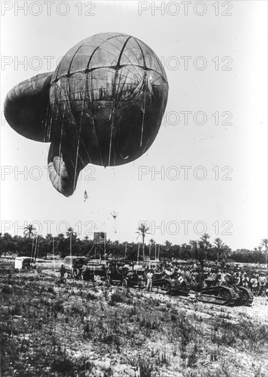 Draken ballon in tripoli, 1911/12