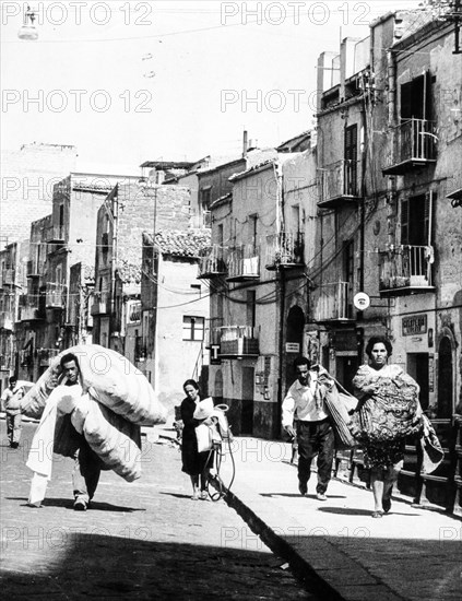 Earthquake in sicily, gibellina, belice, Italy, 1968