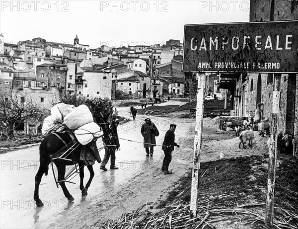 Earthquake in sicily, camporeale, belice, Italy, 1968