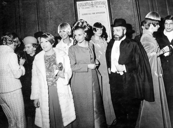 Opening of the opera season at La Scala Theatre, Milan, Italy, 1967