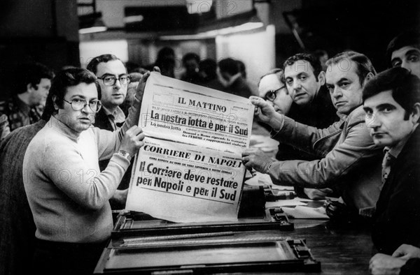 Newspaper il mattino, naples in 1956