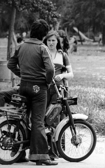 Young people at the park, milan