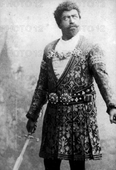 Francesco Tamagno in the role of Othello, giuseppe verdi, Scala Theatre of Milan, 1887