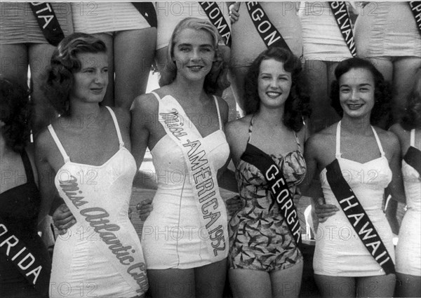 Beauty contest, atlantic city, new jersey, 1952