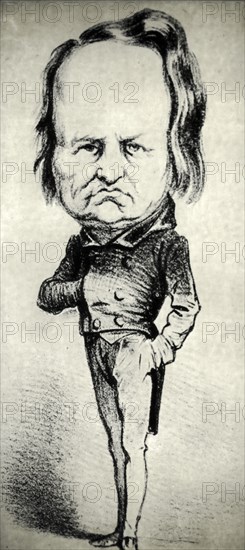 Victor hugo, caricature, 1859