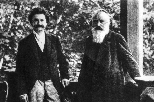 Johann strauss and johannes brahms, 1893