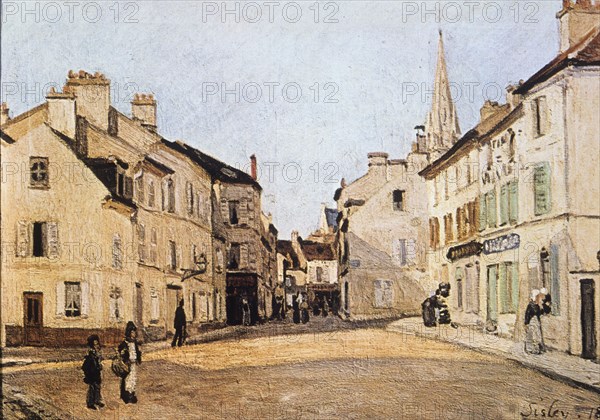 Square in argenteuil, alfred sisley, 1872