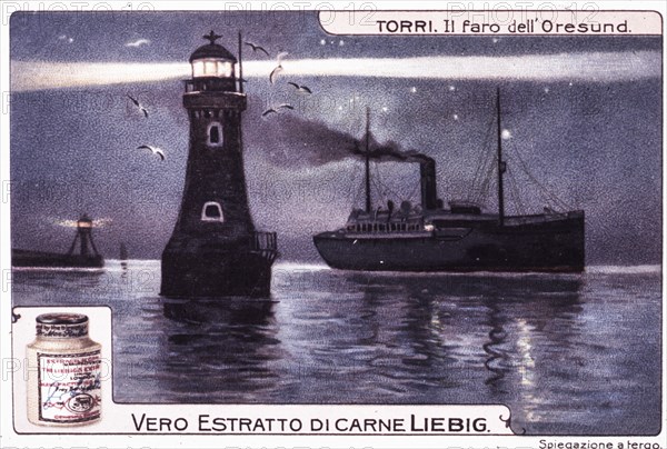 Towers, oresund lighthouse, liebig figurine