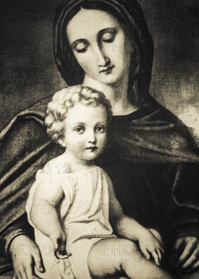 Madonna with child, house of santa maria goretti, Ferriere di Conca