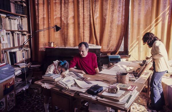 Luigi nono in his house, 1972