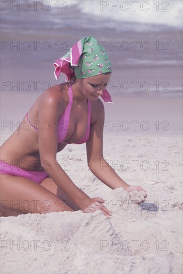 Woman on the bech