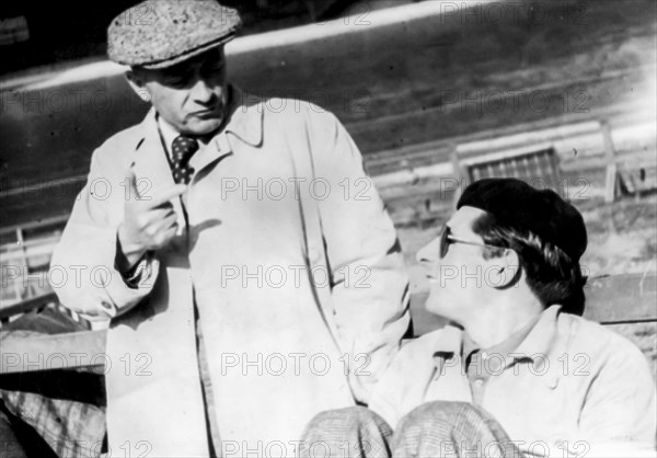 Giovanni gerbi and fausto coppi, giro di lombardia 1946