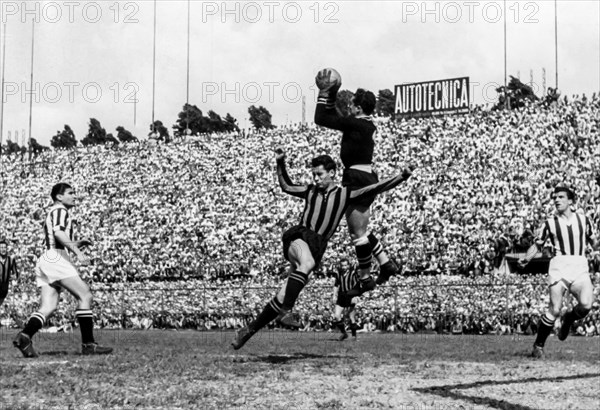 Inter - juventus 1946, goalkeeper lucidio sentimenti