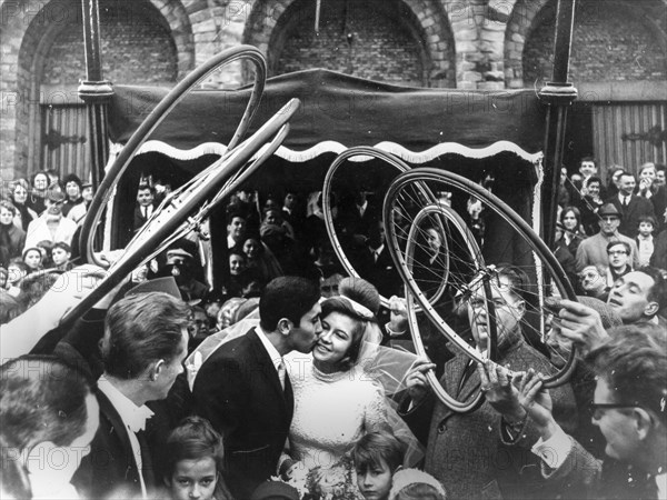 Cycling, eddy merckx wedding  in Bruxell, 1967