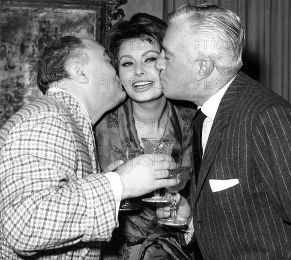 Carlo ponti, sophia loren, vittorio de sica