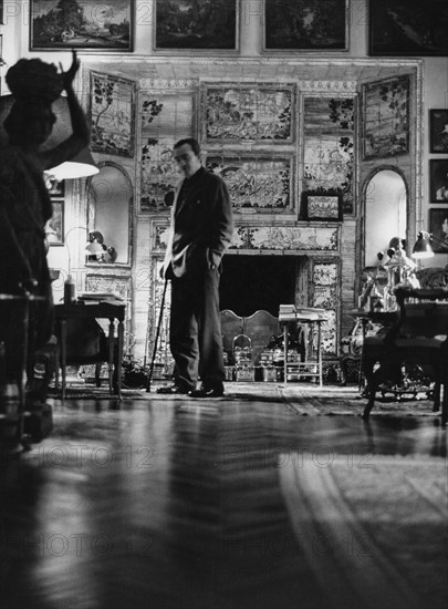 Luchino visconti in his house, 70s