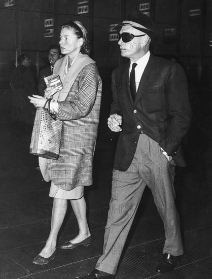 Ingrid bergman, yul brynner, rome 1962