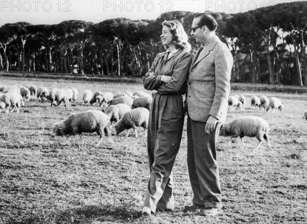 Ingrid bergman, roberto rossellini, rome 60s