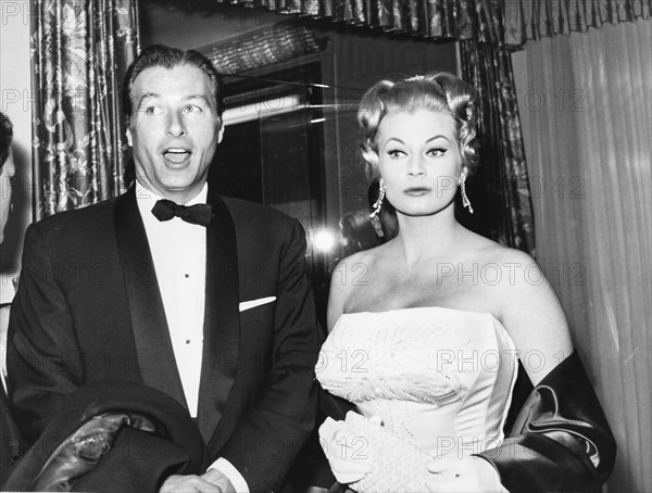 Anita ekberg, lex barker, 1961