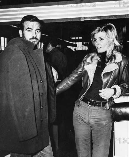 Maurizio arena and the actress mya, 1967