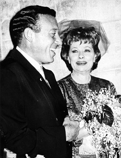 Lucille ball, gary morton, wedding, 1961