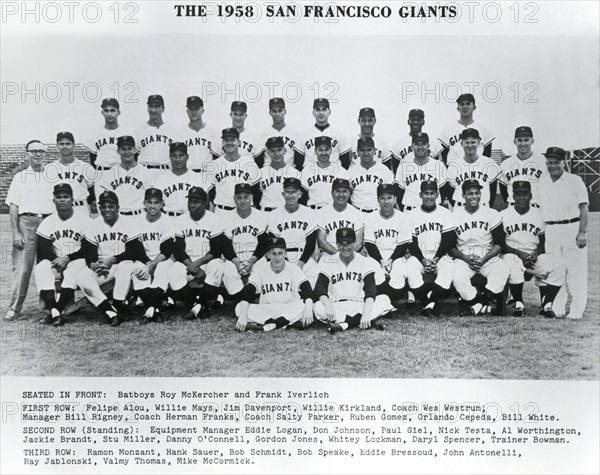 First SF Giants Team Portrait