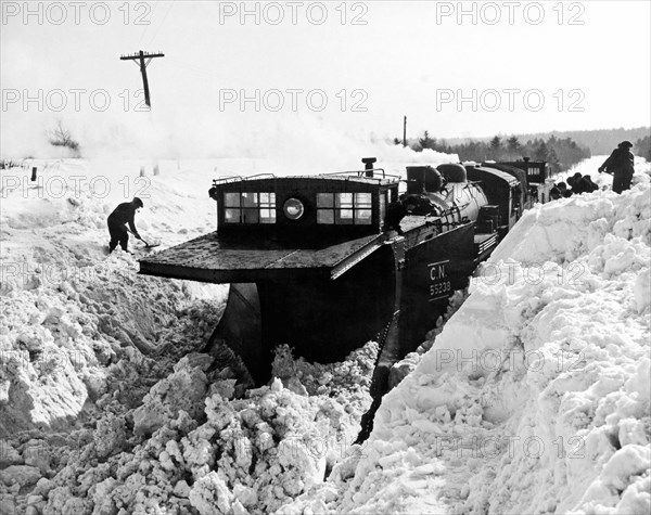 Train Stuck In Deep Snow