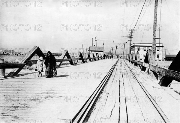 El Paso And Juarez Bridge