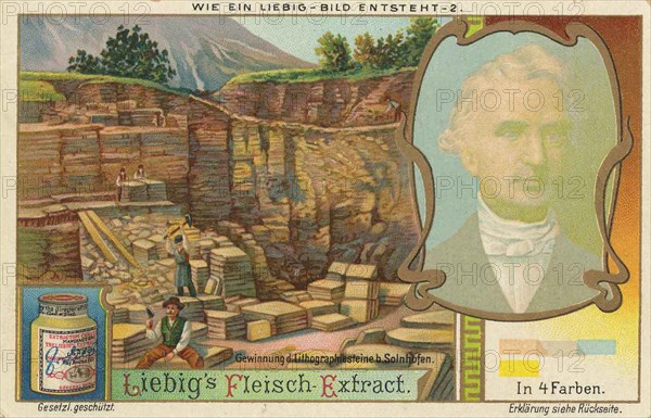 Picture series How a Liebig picture is created
