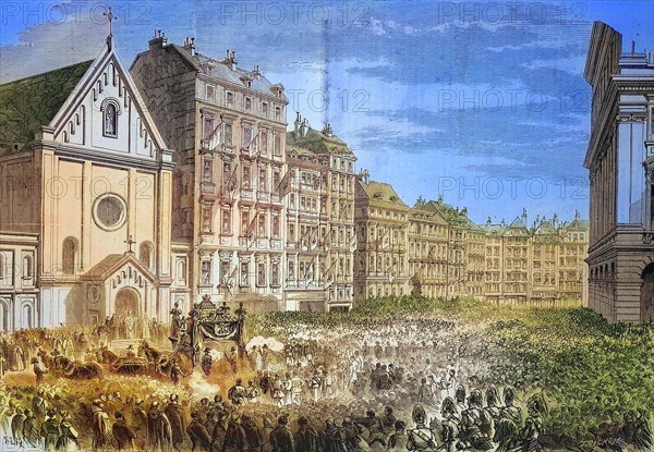 Funeral of Emperor Maximilian I of Mexico (1832-1867)