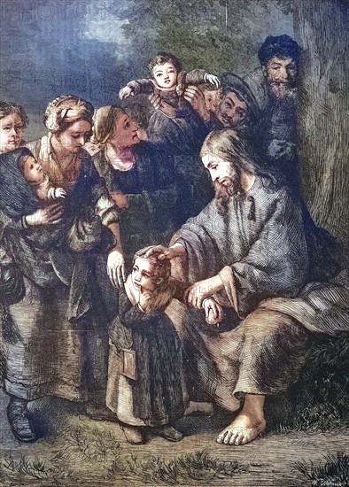 Jesus Christ blesses the children