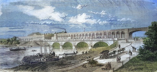 Viaduct of the Ring Railway between the Quartier d'Auteuil and Quartier de Javel